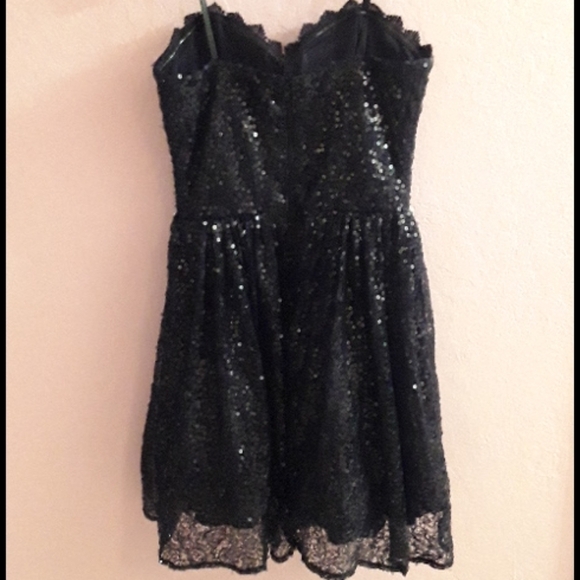 r dark blue sequined dress size 7 - Picture 2 of 2